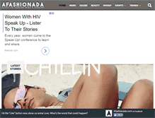 Tablet Screenshot of afashionada.com